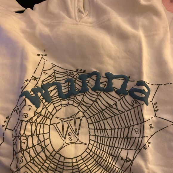 Spider worldwide white wunna hoodie